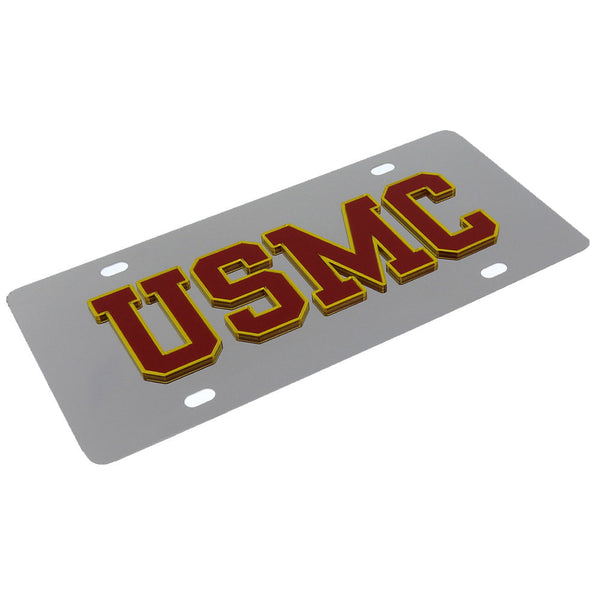 USMC License Plate (Chrome)