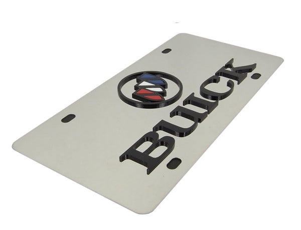 Buick Dual Logo License Plate (Chrome)