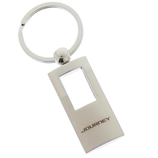 Dodge Challenger Rectangle Key Chain (Chrome)