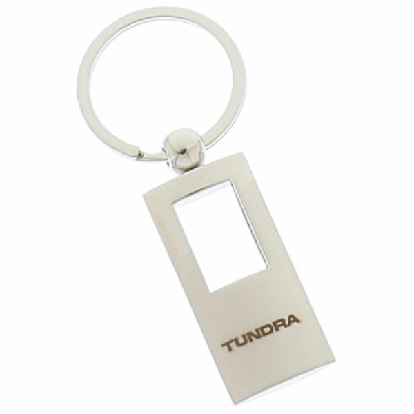 Toyota Tundra Rectangle Key Chain (Chrome)