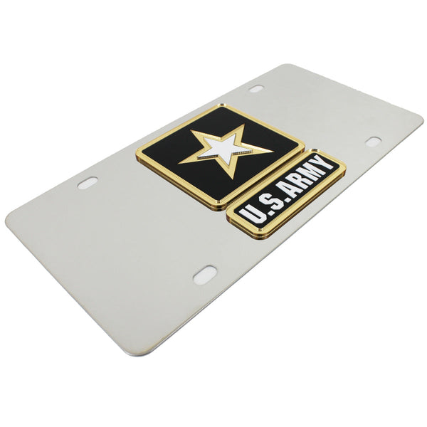 US Army Logo License Plate (Chrome)