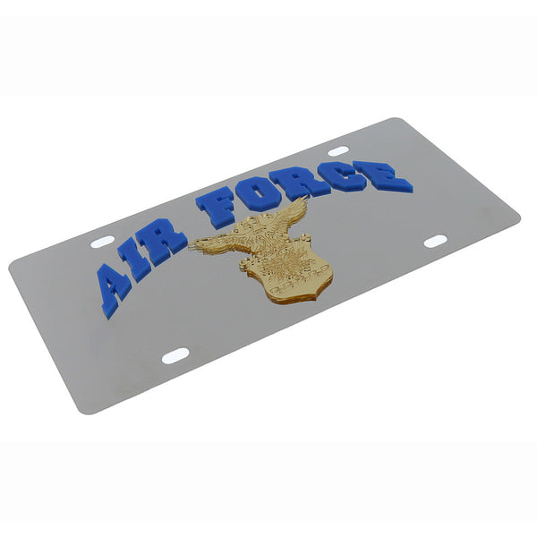 U.S. Air Force Logo License Plate (Chrome)