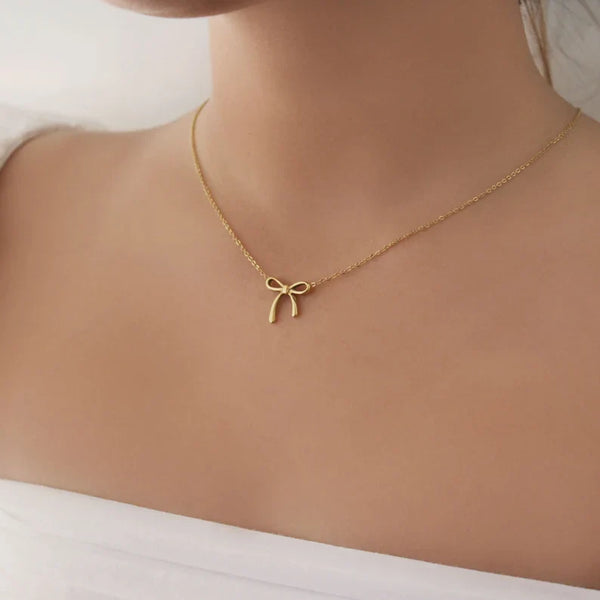 Bow Pendant Necklace - A Delicate Gift for the Woman You Love