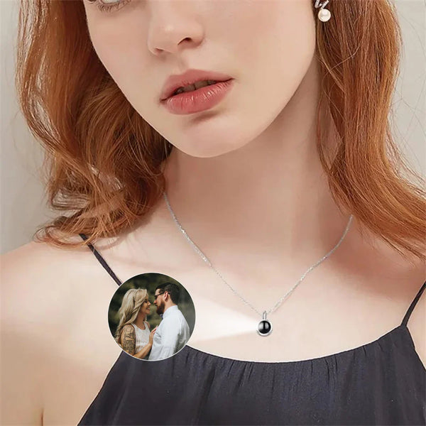 Turn Your Favorite Photo into a Keepsake with the Custom Projection Necklace