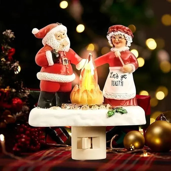 Campfire Flickering Nightlight – Cozy Glow for a Magical Christmas