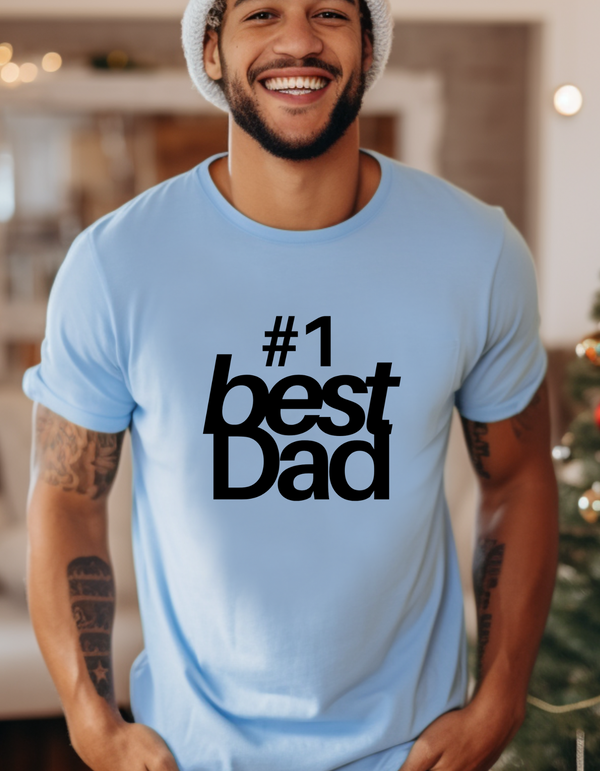 #1 Best Dad T-Shirt