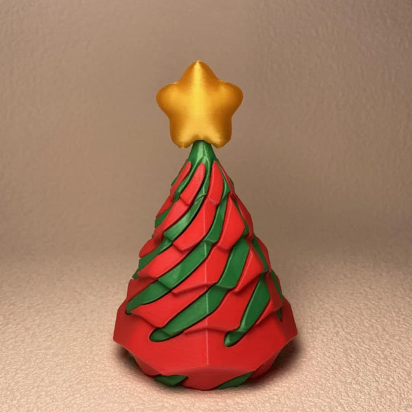 3D Printed Christmas Tree – Modern Holiday Decor with Festive Charm