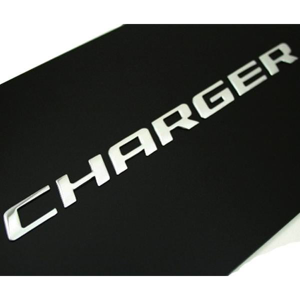 Dodge Charger Logo License Plate (Black)