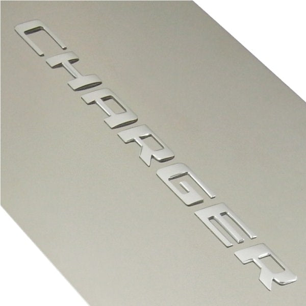 Dodge Charger Badge License Plate (Chrome)