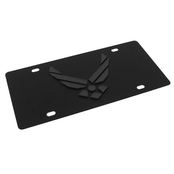 U.S. Airforce New Logo License Plate (Black)