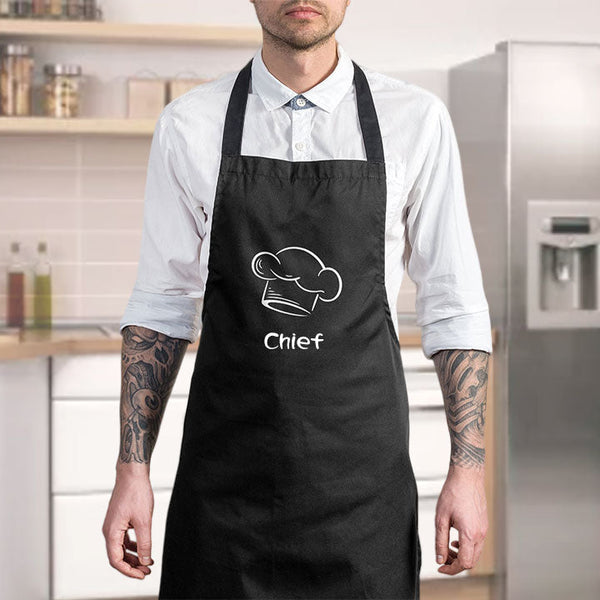 Custom Kitchen Cooking Apron Chef with Personalized Name