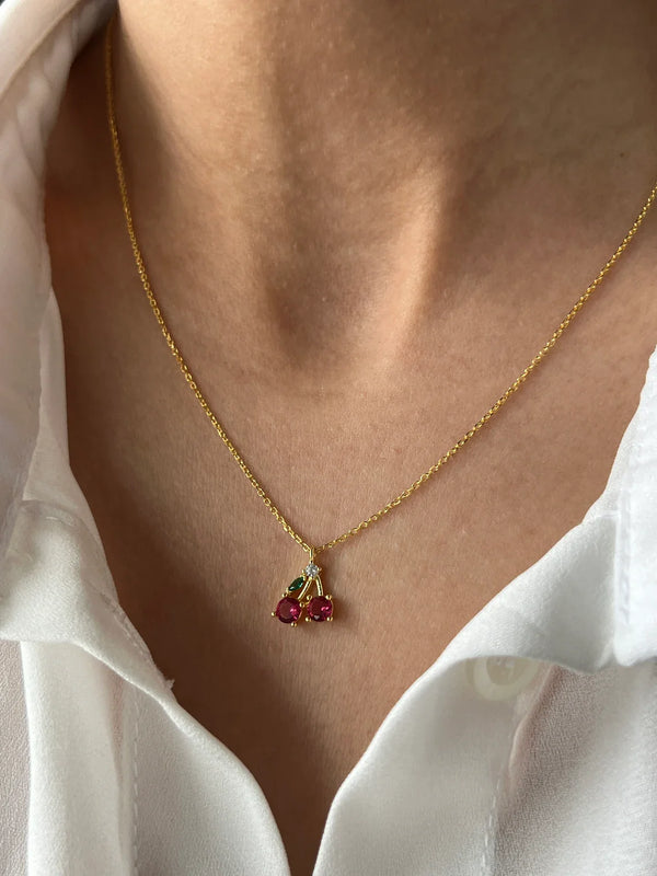 Cherry Necklace - A Unique and Thoughtful Gift for Her