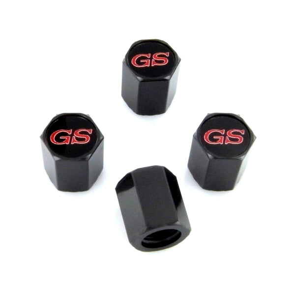 Buick Grand Sport Logo Tire Stem Valve Caps (Black)