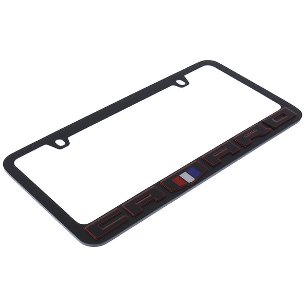 Chevrolet Camaro Logo License Plate Frame (Black)