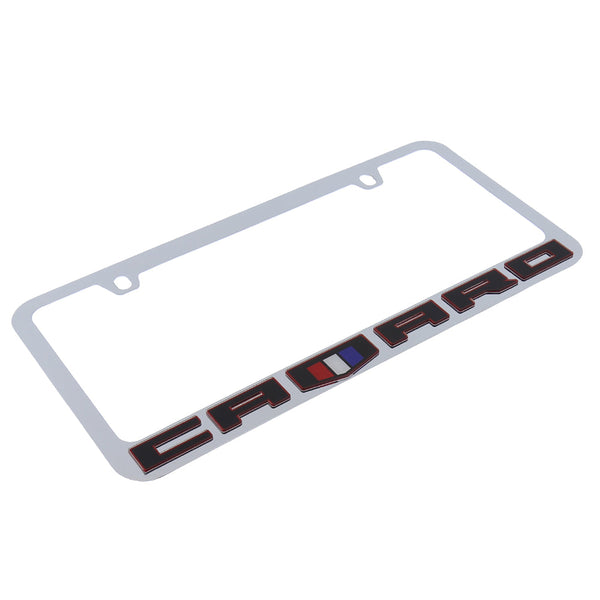 Chevrolet Camaro Logo License Plate Frame (Chrome)