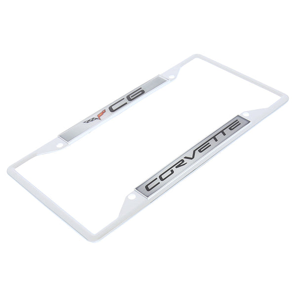 Corvette C6 License Plate Frame With 4 holes (Chrome)