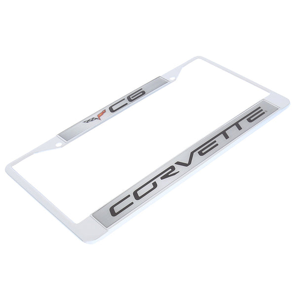 Corvette C6 License Plate Frame (Chrome)