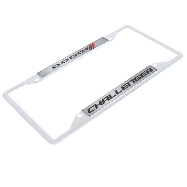 Dodge Challenger License Plate Frame (Chrome)