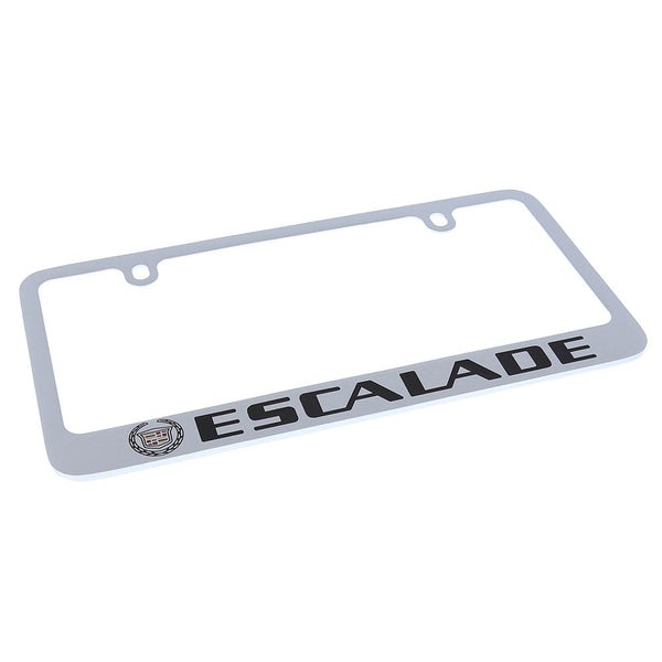 Cadillac Escalade Logo License Plate Frame (Chrome)