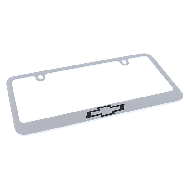 Chevrolet Bowtie Logo License Plate Frame (Chrome)