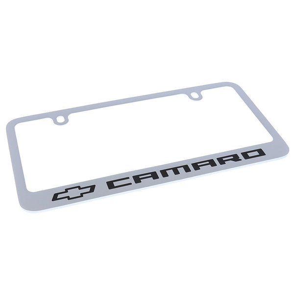 Chevrolet Camaro Logo License Plate Frame (Chrome)