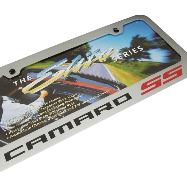 Chevy Camaro SS License Plate Frame (Chrome)