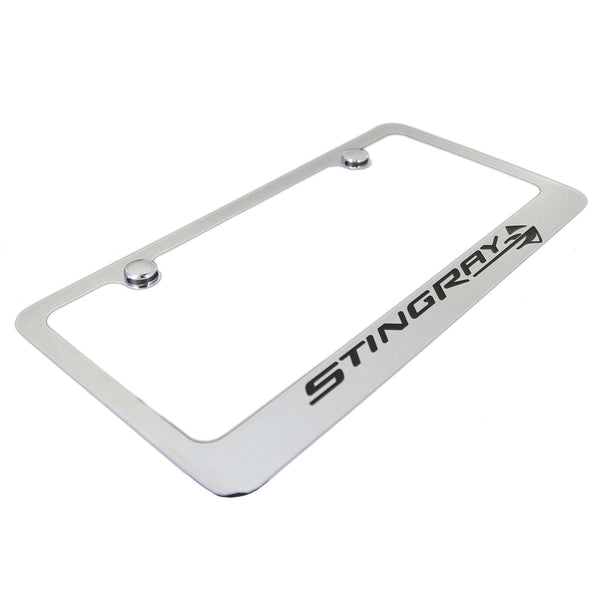 Chevrolet Corvette Stingray C7 License Plate Frame (Chrome)