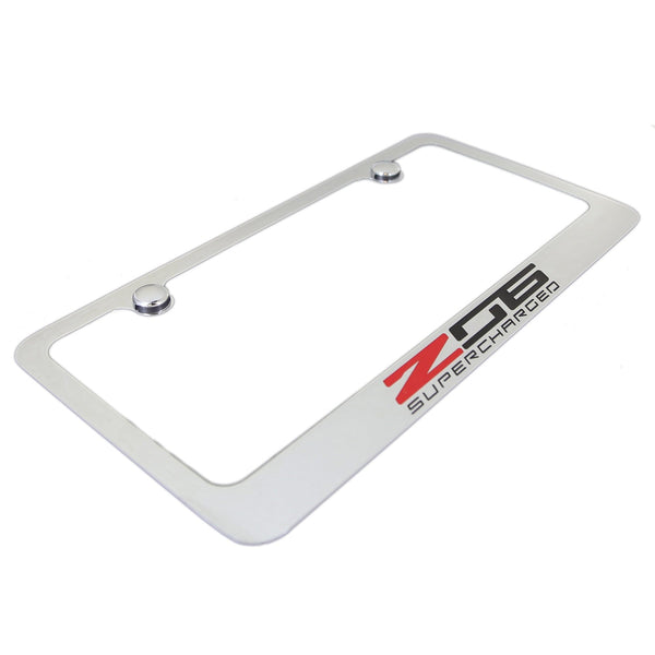 Chevrolet Corvette C7 Z06 License Plate Frame (Chrome)