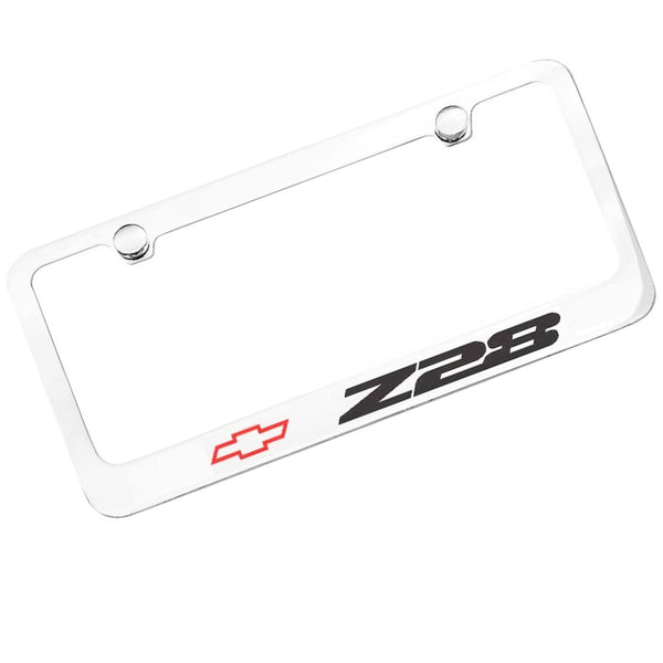 Chevy Camaro Z28 License Plate Frame (Chrome)