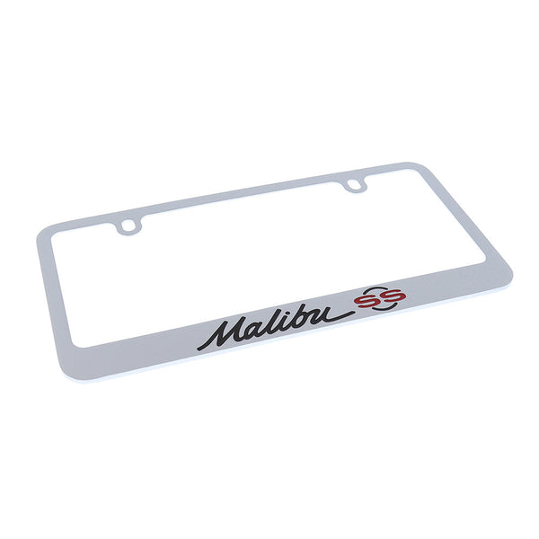 Chevrolet Malibu SS License Plate Frame (Chrome)