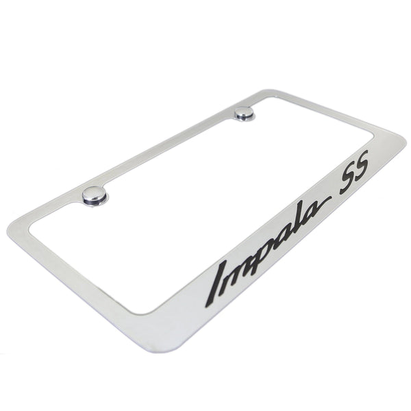 Chevy Impala SS California Script License Plate Frame (Chrome)