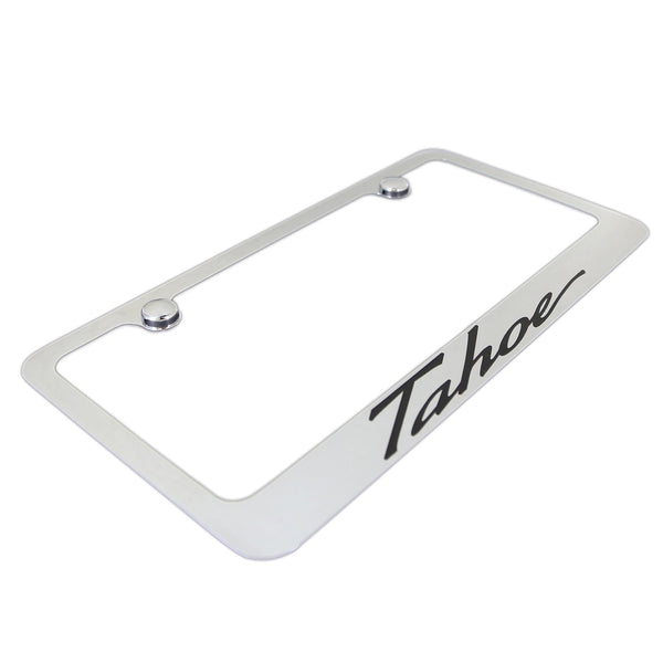 Chevy Tahoe California Script License Plate Frame (Chrome)