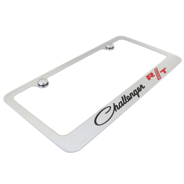 Dodge Challenger RT Classic Logo License Plate Frame (Chrome)