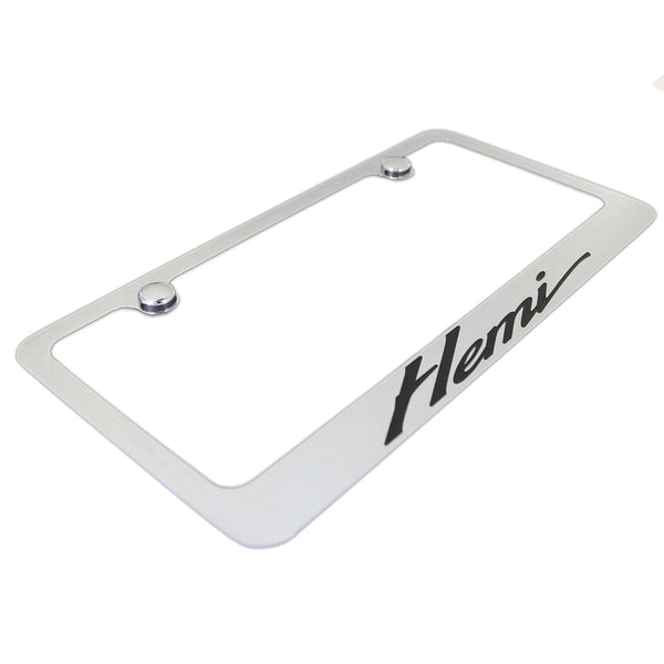 Chrysler Hemi California Script License Plate Frame (Chrome)