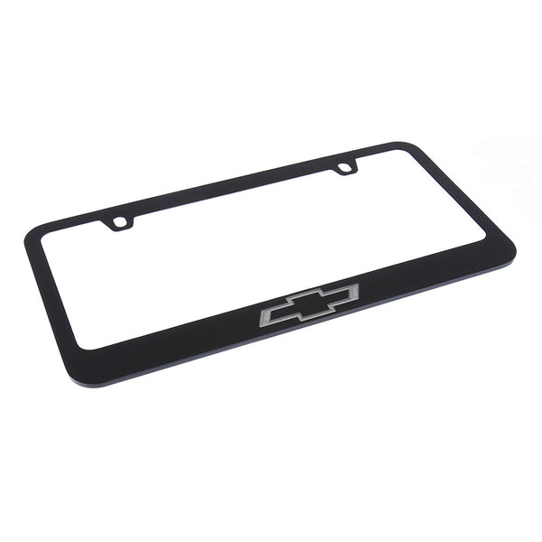 Chevrolet Bowtie License Plate Frame (Black)