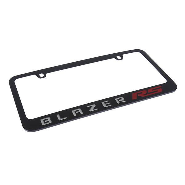 Chevrolet Blazer RS License Plate Frame (Black)