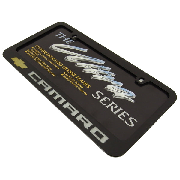 Chevy Camaro License Plate Frame (Black)