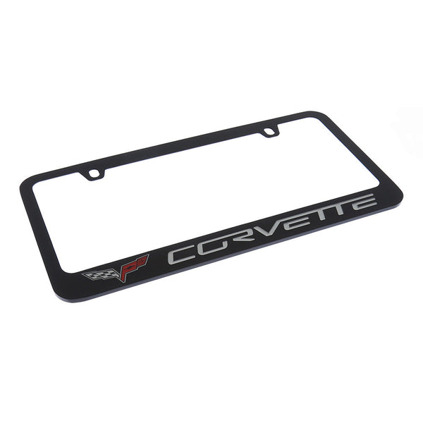 Corvette C6 License Plate Frame (Black)