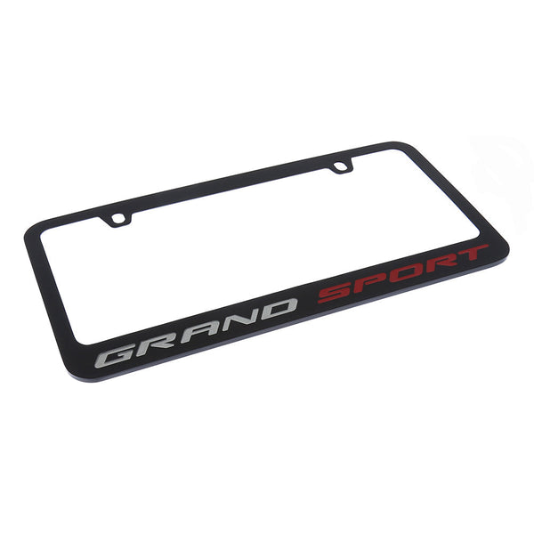 Corvette Grand Sport License Plate Frame (Black)