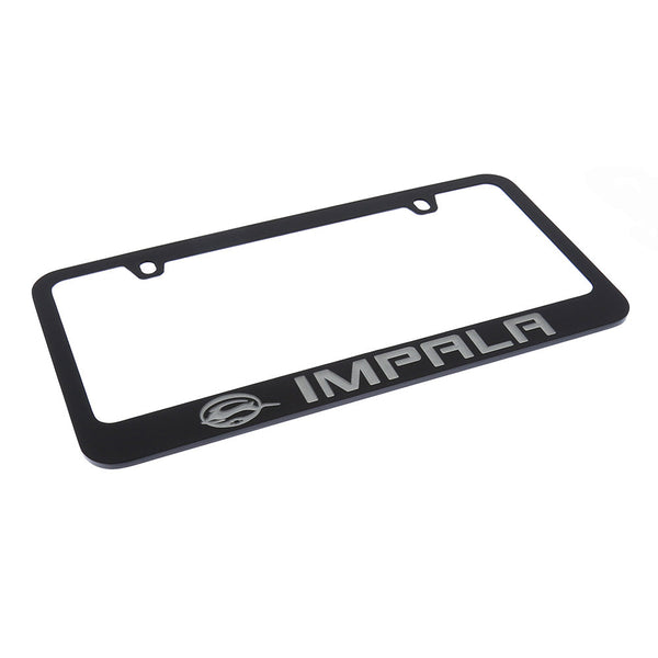 Chevrolet Impala Logo License Plate Frame (Black)