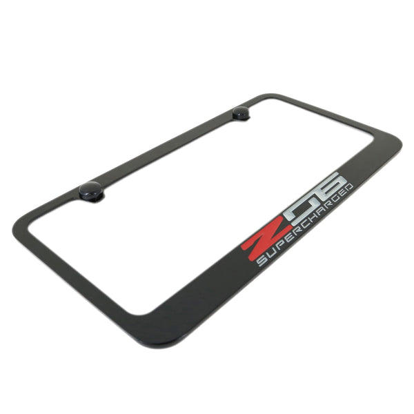 Chevrolet Corvette C7 Z06 License Plate Frame (Black)