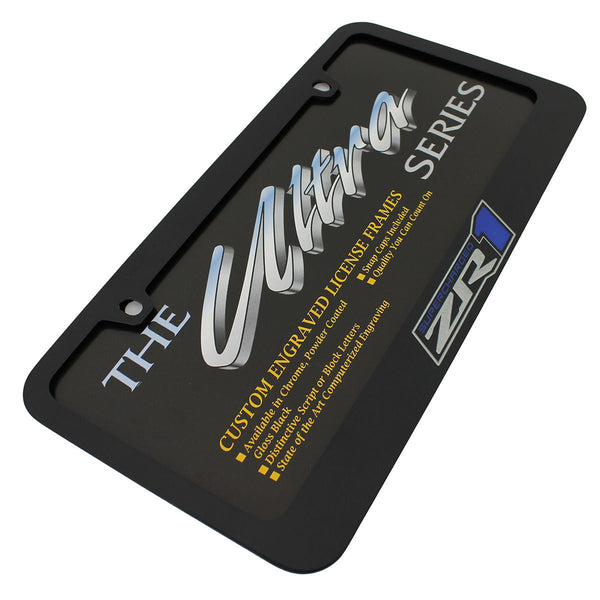 Chevy Corvette ZR1 License Plate Frame (Black)