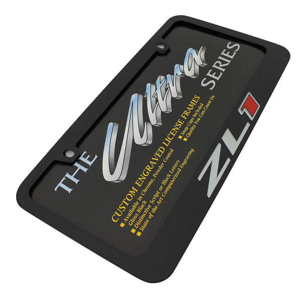 Chevy Camaro ZL1 License Plate Frame (Black)