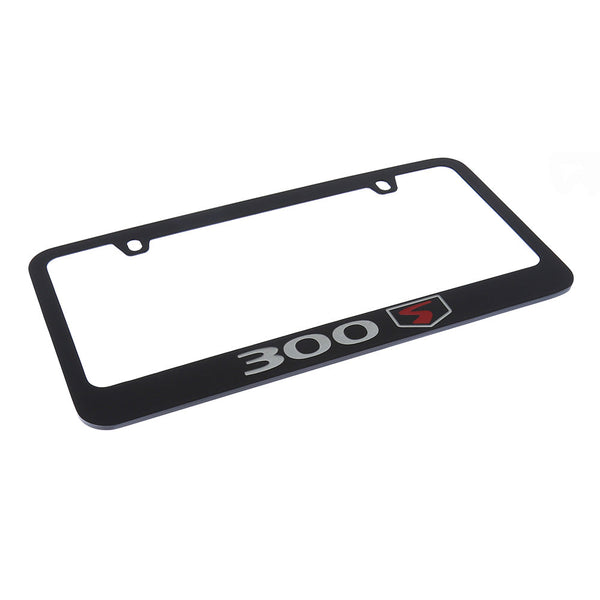 Chrysler 300S License Plate Frame (Red on Black)