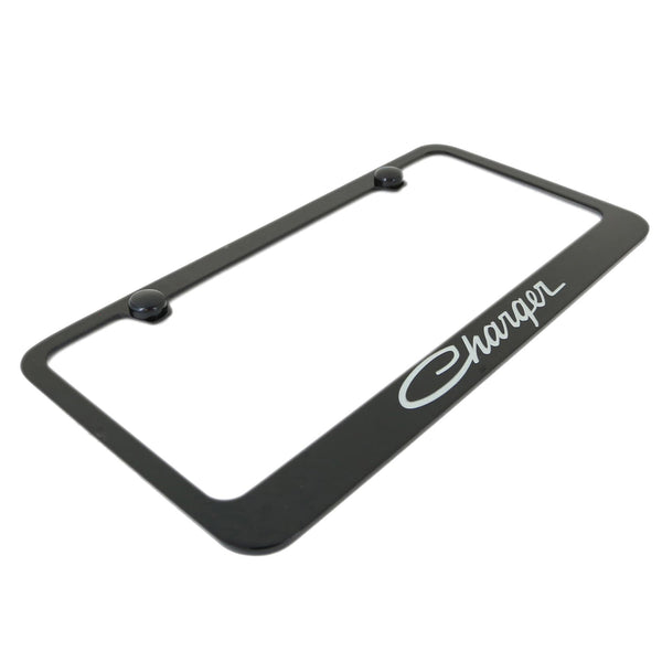 Dodge Charger Classic License Plate Frame (Black)