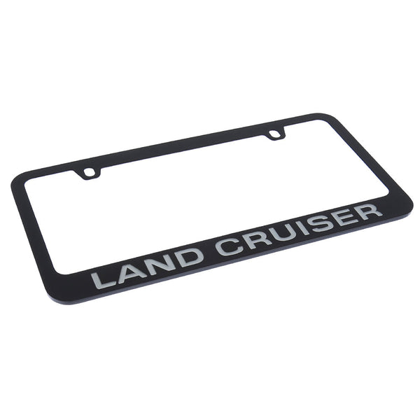 Toyota Land Cruiser Logo License Plate Frame (Black)