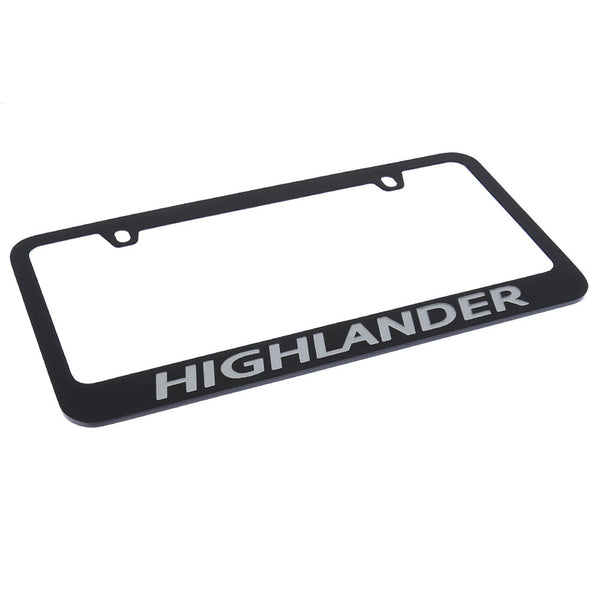 Toyota Highlander Logo License Plate Frame (Black)