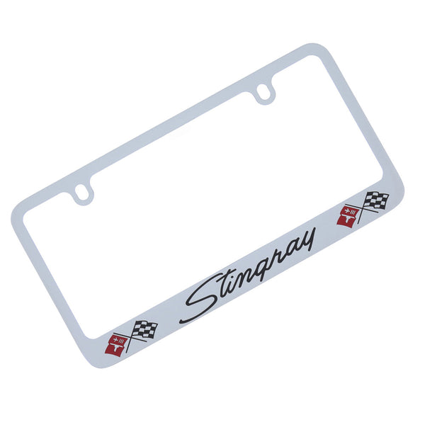 Corvette Stingray Logo License Plate Frame (Chrome)