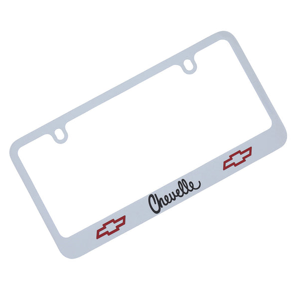 Chevrolet Chevelle Logo License Plate Frame (Chrome)