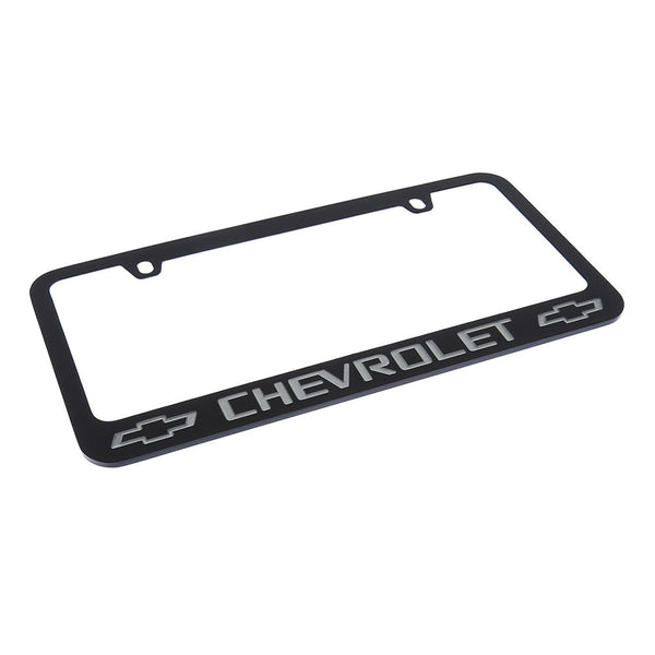 Chevrolet Logo License Plate Frame (Black)